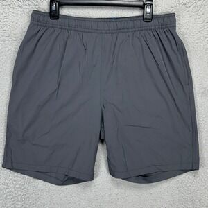 Kirkland Signature Mens Lined Swim Trunks Large Grey Board Shorts‎ Nylon Blend